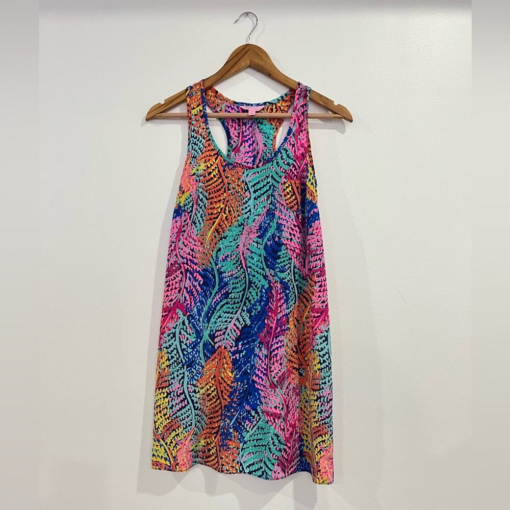 Lilly Pulitzer Betty Silk Dress XS Electric Feel